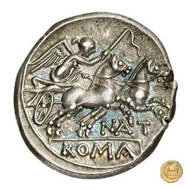 200/1 - denario Pinarius Natta 155 BC (Roma)