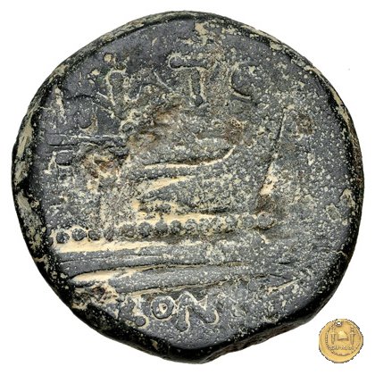 200/2 - asse Pinarius Natta 155 BC (Roma)