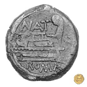 200/4 - triente Pinarius Natta 155 BC (Roma)