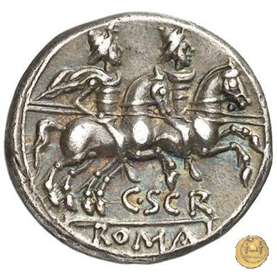 201/1 - denario C. Scribonius 154 BC (Roma)