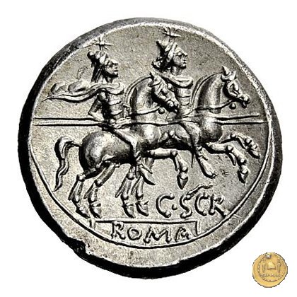 201/1 - denario C. Scribonius 154 BC (Roma)