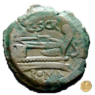 201/3 - semisse C. Scribonius 154 BC (Roma)