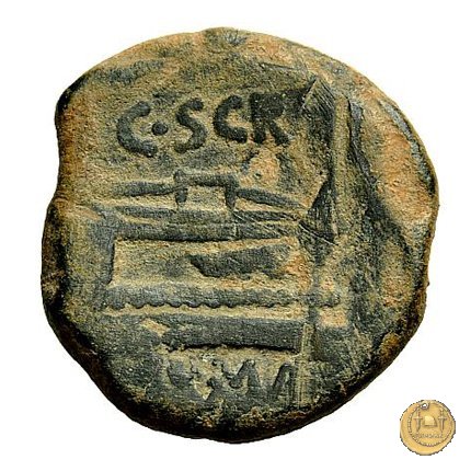 201/3 - semisse C. Scribonius 154 BC (Roma)