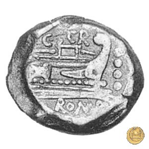 201/4 - triente C. Scribonius 154 BC (Roma)