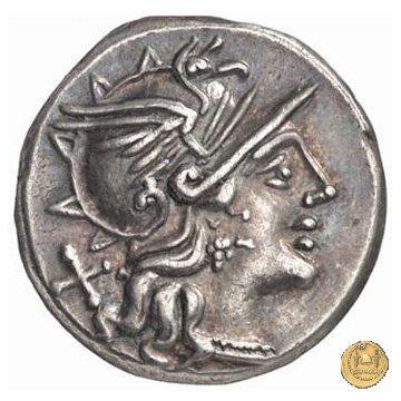 204/1 - denario L. Saufeius 152 BC (Roma)