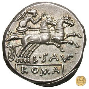 204/1 - denario L. Saufeius 152 BC (Roma)