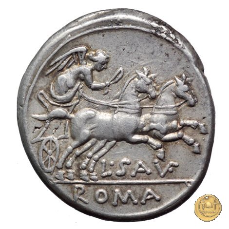 204/1 - denario L. Saufeius 152 BC (Roma)