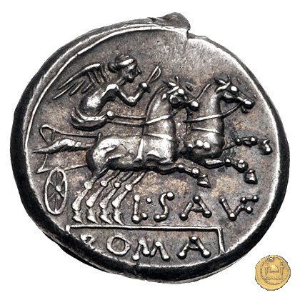 204/1 - denario L. Saufeius 152 BC (Roma)