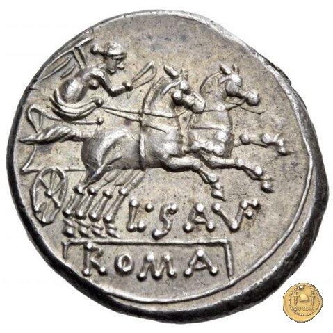 204/1 - denario L. Saufeius 152 BC (Roma)