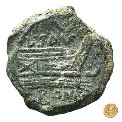 204/3 - semisse L. Saufeius 152 BC (Roma)