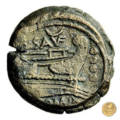 204/4 - triente L. Saufeius 152 BC (Roma)