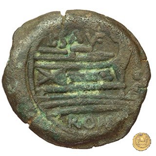 204/4 - triente L. Saufeius 152 BC (Roma)