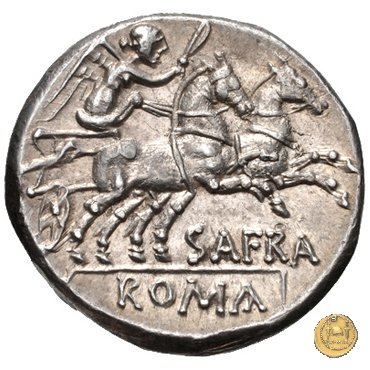 206/1 - denario Spurius Afranius 150 BC (Roma)