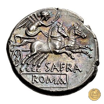 206/1 - denario Spurius Afranius 150 BC (Roma)