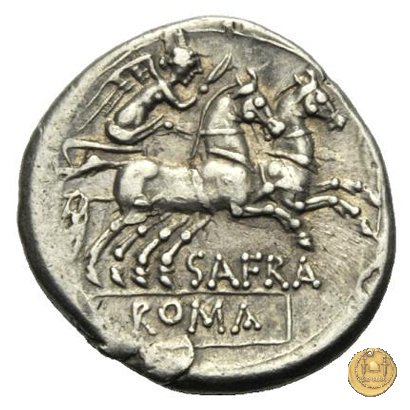 206/1 - denario Spurius Afranius 150 BC (Roma)