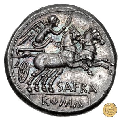 206/1 - denario Spurius Afranius 150 BC (Roma)