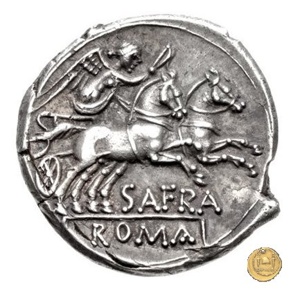 206/1 - denario Spurius Afranius 150 BC (Roma)