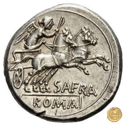 206/1 - denario Spurius Afranius 150 BC (Roma)