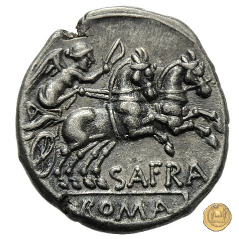 206/1 - denario Spurius Afranius 150 BC (Roma)