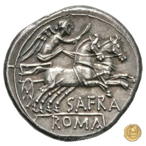 206/1 - denario Spurius Afranius 150 BC (Roma)