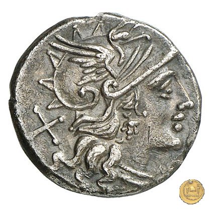 207/1 - denario C. Decimius Flavus 150 a.C. (Roma)