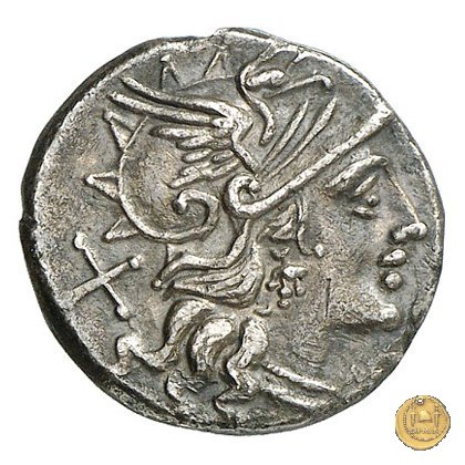 207/1 - denario C. Decimius Flavus 150 BC (Roma)