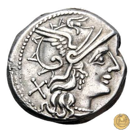 207/1 - denario C. Decimius Flavus 150 BC (Roma)