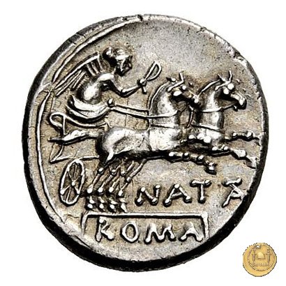 208/1 - denario Pinarius Natta 149 BC (Roma)