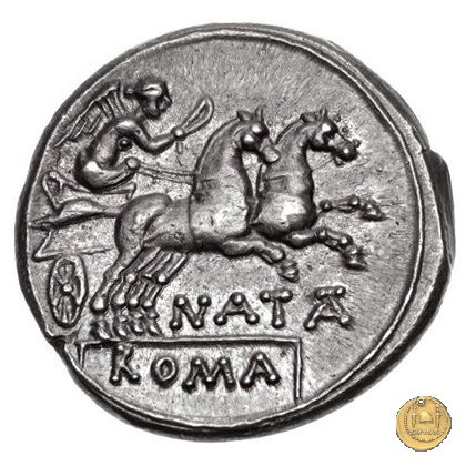 208/1 - denario Pinarius Natta 149 BC (Roma)