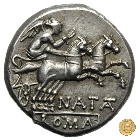 208/1 - denario Pinarius Natta 149 BC (Roma)