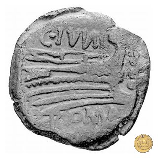 210/4 - triente C. Iunius C.f. 149 BC (Roma)