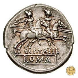 214/1 - denario M. Atilius Saranus 148 BC (Roma)