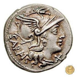 214/1 - denario M. Atilius Saranus 148 BC (Roma)