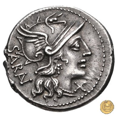 214/1 - denario M. Atilius Saranus 148 BC (Roma)