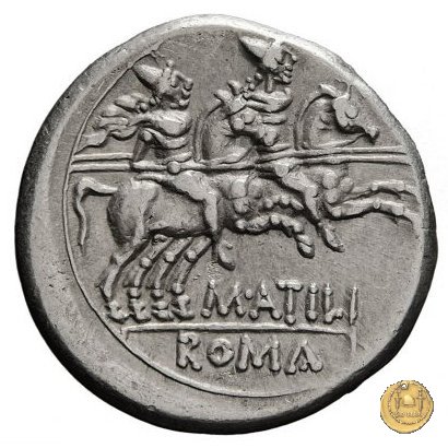 214/1 - denario M. Atilius Saranus 148 BC (Roma)