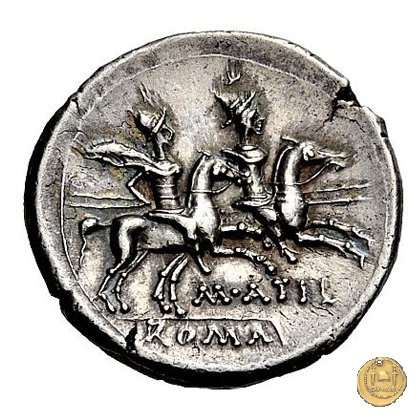 214/1 - denario M. Atilius Saranus 148 BC (Roma)