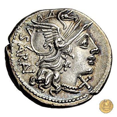 214/1 - denario M. Atilius Saranus 148 BC (Roma)