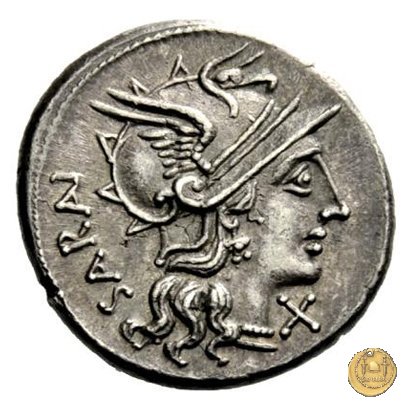 214/1 - denario M. Atilius Saranus 148 BC (Roma)