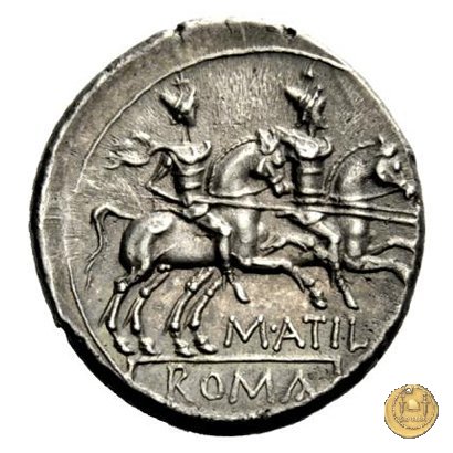 214/1 - denario M. Atilius Saranus 148 BC (Roma)