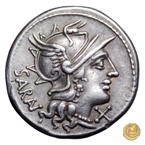 214/1 - denario M. Atilius Saranus 148 BC (Roma)