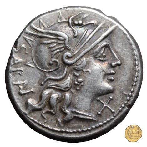 214/1 - denario M. Atilius Saranus 148 BC (Roma)