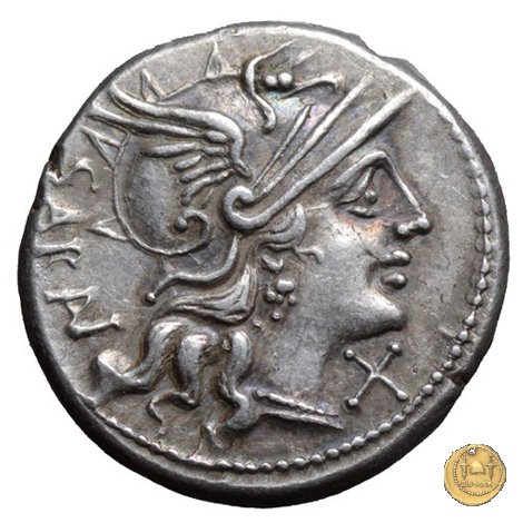 214/1 - denario M. Atilius Saranus 148 BC (Roma)