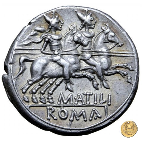 214/1 - denario M. Atilius Saranus 148 BC (Roma)