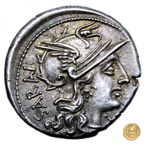 214/1 - denario M. Atilius Saranus 148 BC (Roma)