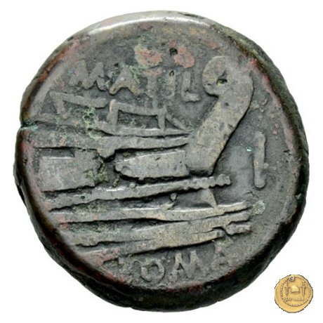 214/2 - asse M. Atilius Saranus 148 BC (Roma)