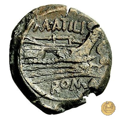 214/3 - semisse M. Atilius Saranus 148 BC (Roma)