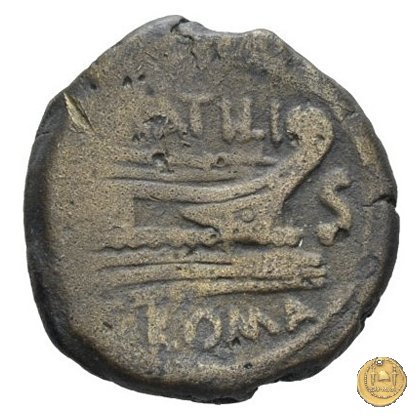 214/3 - semisse M. Atilius Saranus 148 BC (Roma)