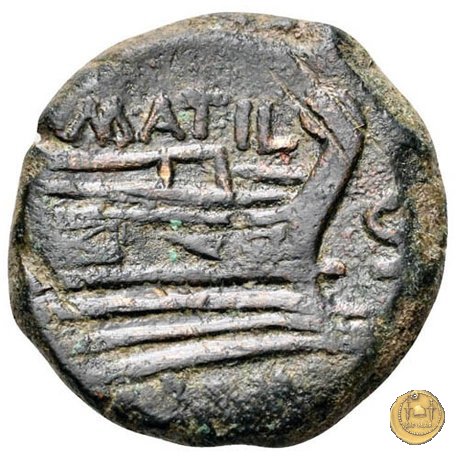 214/3 - semisse M. Atilius Saranus 148 BC (Roma)