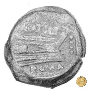 214/4 - triente M. Atilius Saranus 148 BC (Roma)