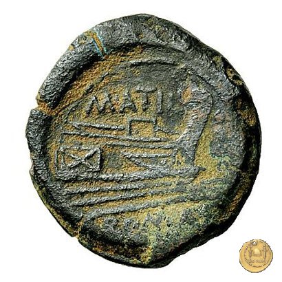 214/4 - triente M. Atilius Saranus 148 BC (Roma)
